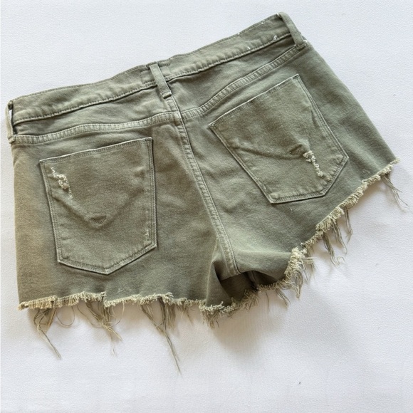 Hudson Army Green Kenzie Cut Off Jeans size 27 - Picture 3 of 7
